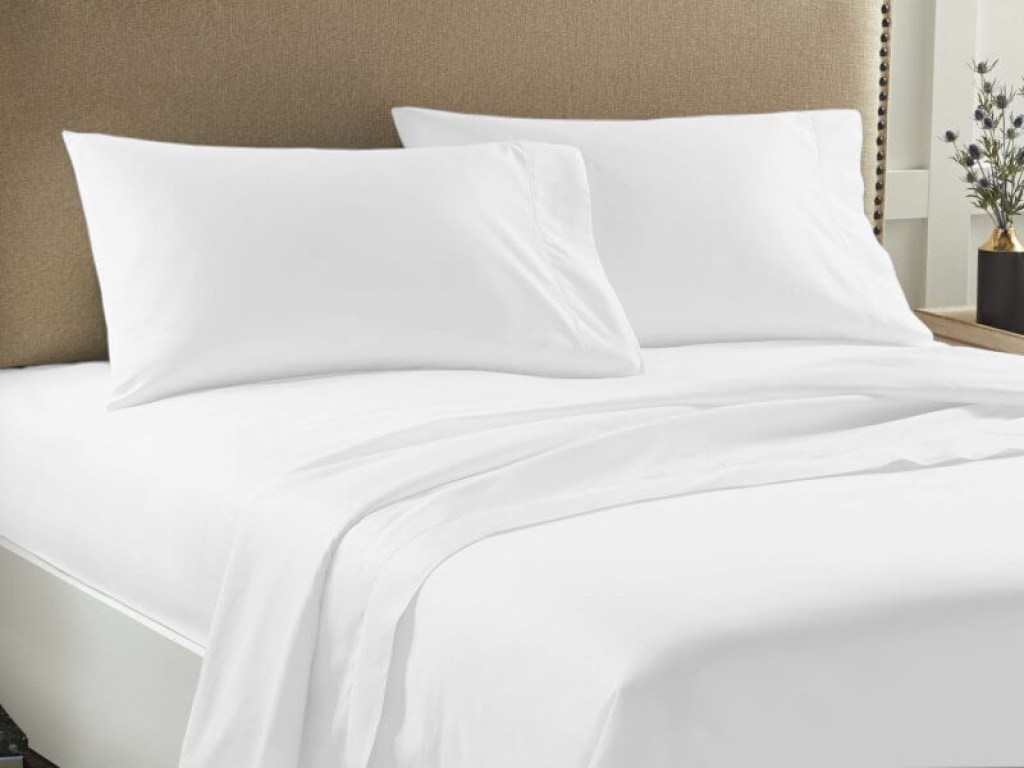 Σετ Σεντόνια Μονά Μονόχρωμα Λευκό Economy Γαρύφαλλο | Γαρύφαλλο - Λευκά Είδη